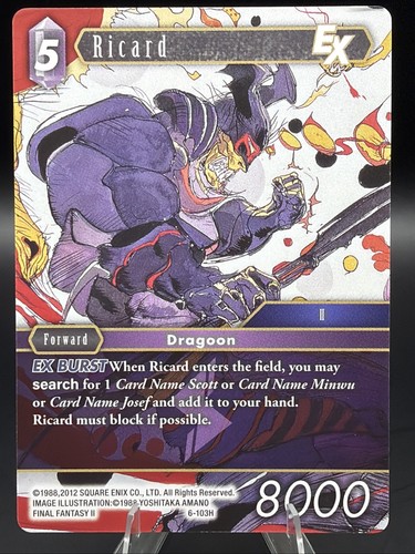 Final fantasy tcg ricard - tcg,
